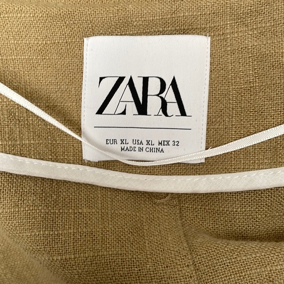 ZARA - OPEN FRONT LINEN BLEND DUSTER - FABULOUS! - Picture 5 of 9